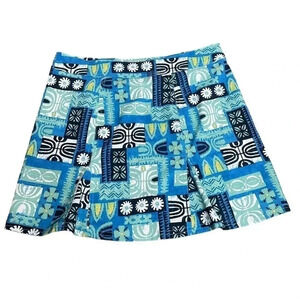 RipSkirt Hawaii Wrap Skirt Tahitian Tapa
Length 1 Blue Green Mixed Print Size S